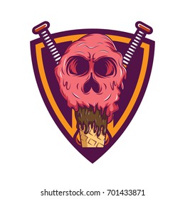 Color Ice Cream Vector Illustration