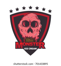 Color Ice Cream Vector Illustration