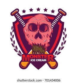 Color Ice Cream Vector Illustration