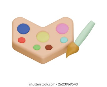 color icon 3d illustration render

