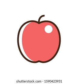 Color icon apple. With the ability to change the line thickness.