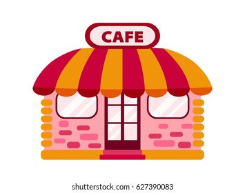 Color icon cafe or tea-room 