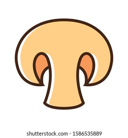 Color icon champignon. With the ability to change the line thickness.