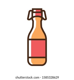Color icon craft beer. With the ability to change the line thickness.