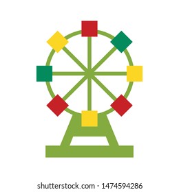 Color icon ferris wheel. With the ability to change the line thickness.