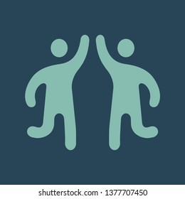 Color icon give five in jump