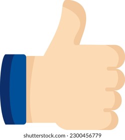 color icon hand like cool