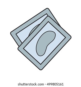 color icon. Isolated vector illustration. Collagen Eye Patches for tired eyes