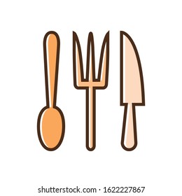 Color icon kitchen appliances. Flat vector illustration.