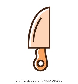 Color icon knife. With the ability to change the line thickness.