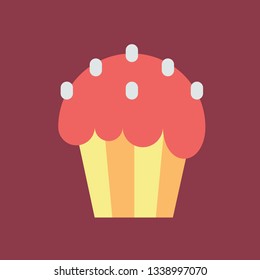 Color icon with kulich