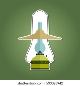 color icon with lantern for your design