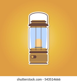 color icon with lantern for your design
