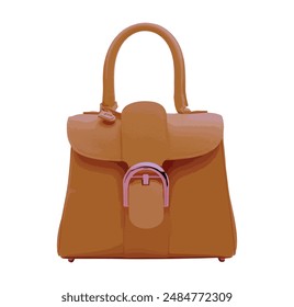 color icon logo sign symbol art buy hand bag box brown coco model woman lady female kit hold handle fancy gift wear vector coco detail model trend style Italy Paris carry cloth buy case Fendi
