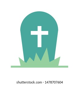 Color icon monument. Simple vector illustration with ability to change.