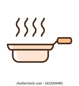 Color icon pan. Flat vector illustration.