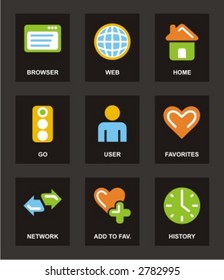 Color Icon Series. Basic icons set. Check my portfolio for much more of this series as well as thousands of similar and other great vector items.