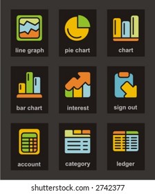 Color Icon Series. Finances icons set. Check my portfolio for much more of this series as well as thousands of similar and other great vector items.