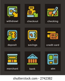 Color Icon Series. Finances icons set. Check my portfolio for much more of this series as well as thousands of similar and other great vector items.