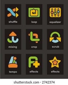 Color Icon Series. Media icons set. Check my portfolio for much more of this series as well as thousands of similar and other great vector items.