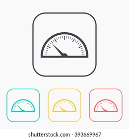 color icon set of gauge 