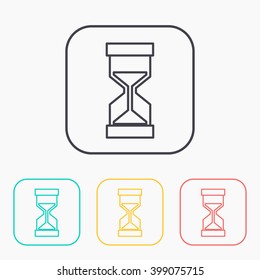 color icon set of hourglass 
