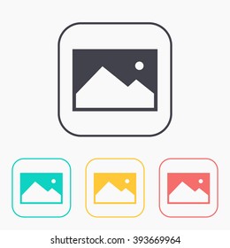 color icon set of image photo 