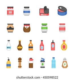 Color icon set - ketchup