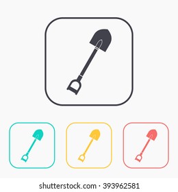 color icon set of spade 