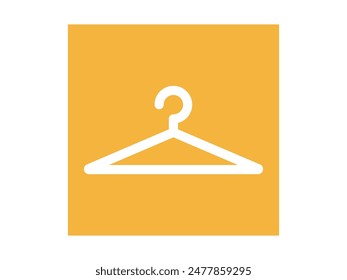 Color icon symbol of a dressing room. Clothes sign icon. Wardrobe room vector.