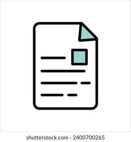  Color icon with white background vector
