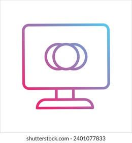  Color icon with white background vector