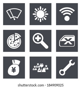 Color icons for Web Design and Mobile Applications set 46. Vector illustration.