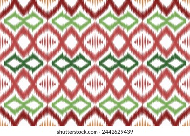 Color Ikat fondo de patrón sin fisuras