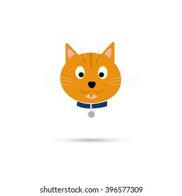 Color illustration of cat icon
