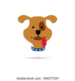 Color illustration of dog icon