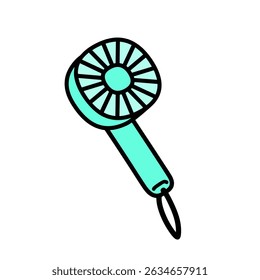 Color illustration of a handy fan 