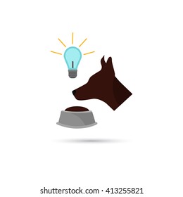 Color Illustration Of Pavlov Dog Icon