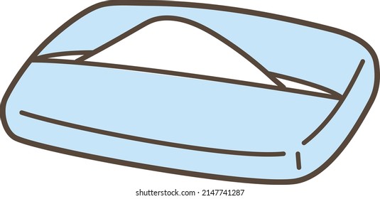 Color illustration of pocket tissue