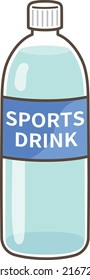 
Color illustration of sports drink