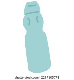 Color Illustration of Summery Ramune Drink