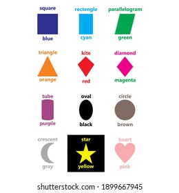 ilustraciones y objetos de color, esta ilustración es adecuada para carteles y otros libros infantiles
