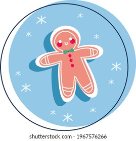 Color illustrtion of cookie. Idea for website design, for blogs, for print.