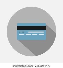 Color image, bank card. Vector illustration