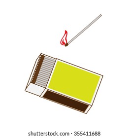 color image of a box of matches