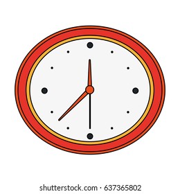 color image cartoon analog wall clock