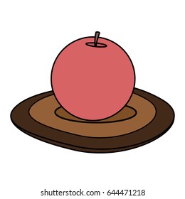 color image cartoon decorative circular candle spa