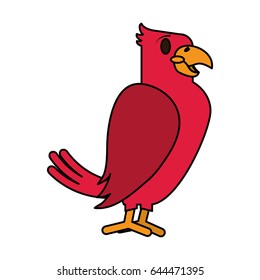 color image cartoon eagle wild animal