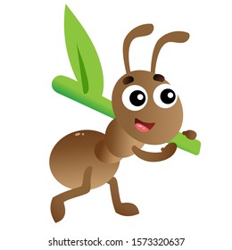 Color Image Cartoon Worker Ant On Stock Vector Royalty Free