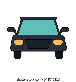 color image front view automobile vehicle of transport